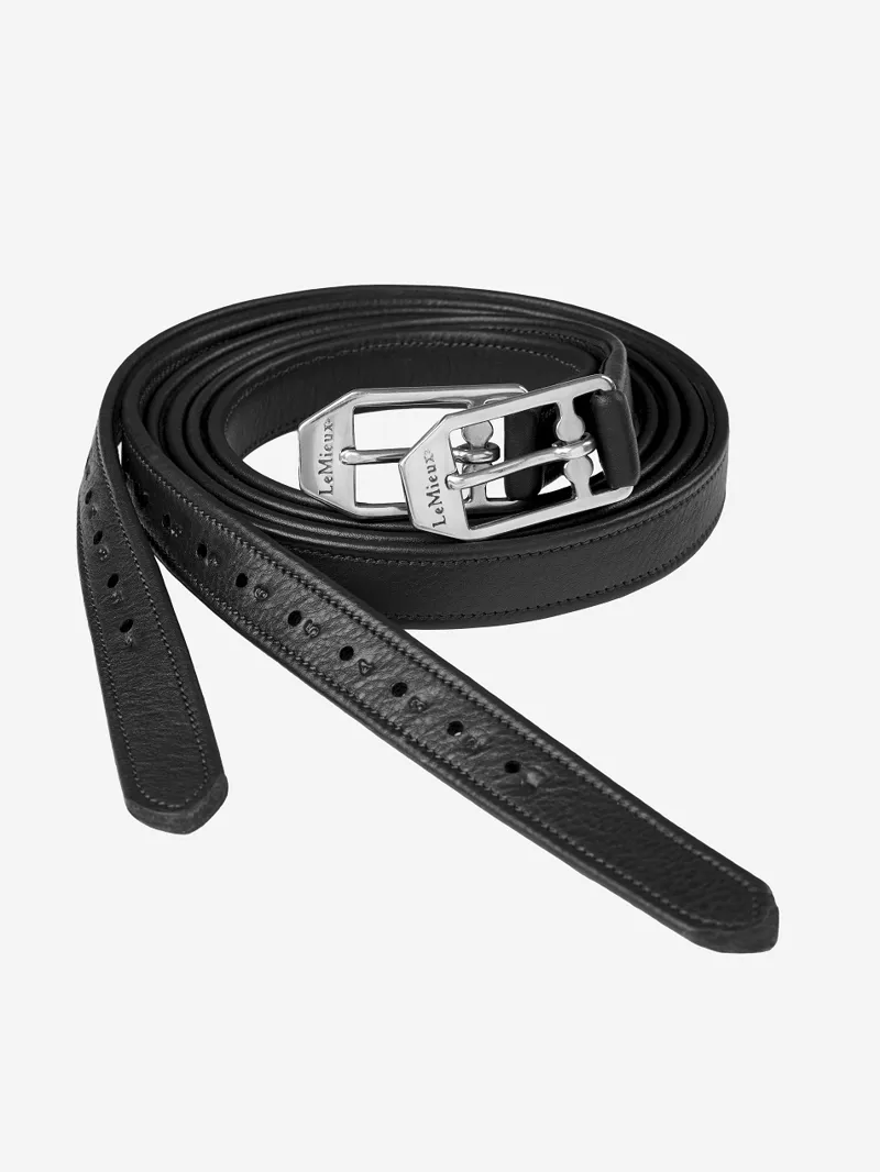 LeMieux Arika Stirrup Leathers in Black